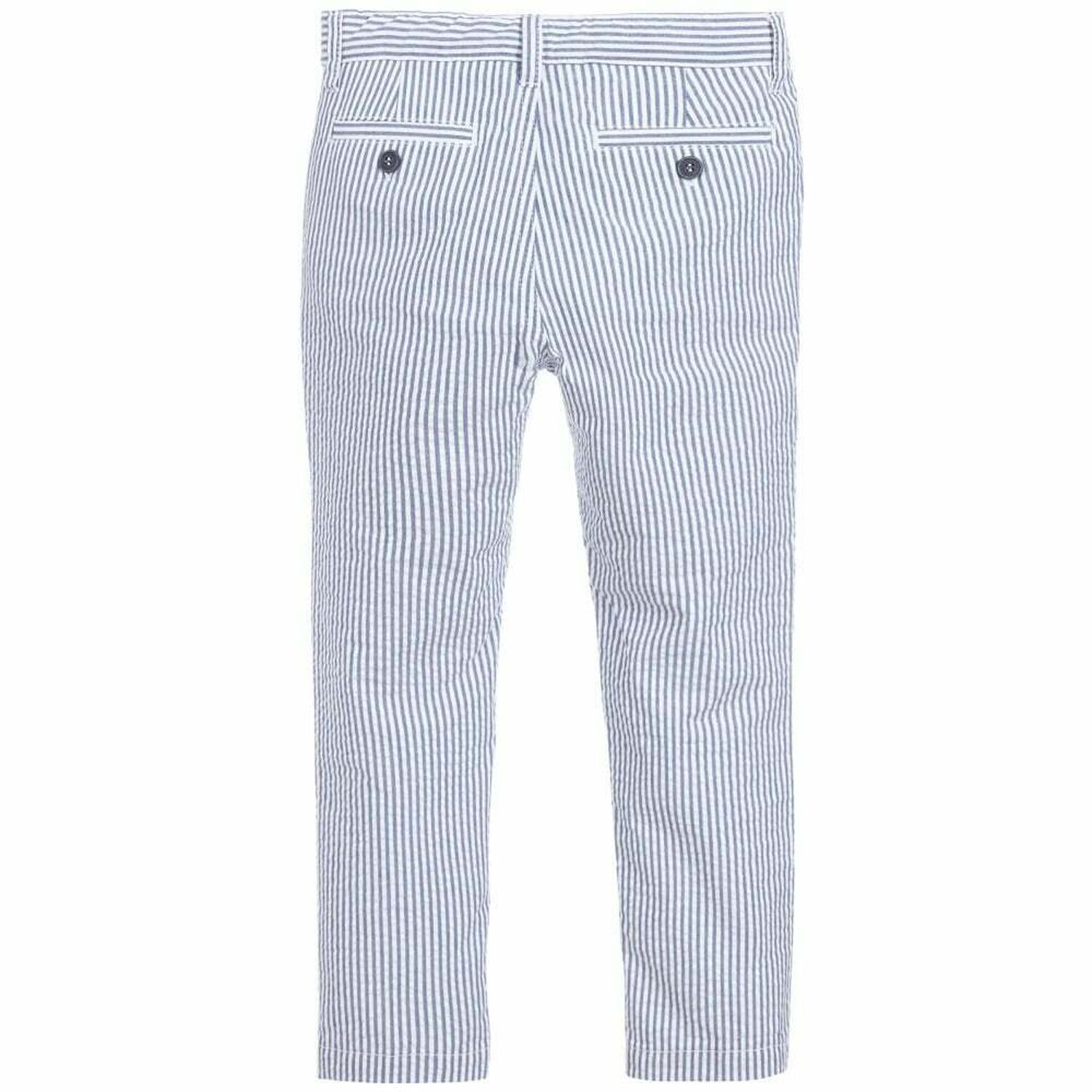 Boys Blue & White Trousers, 1, hi-res image number null