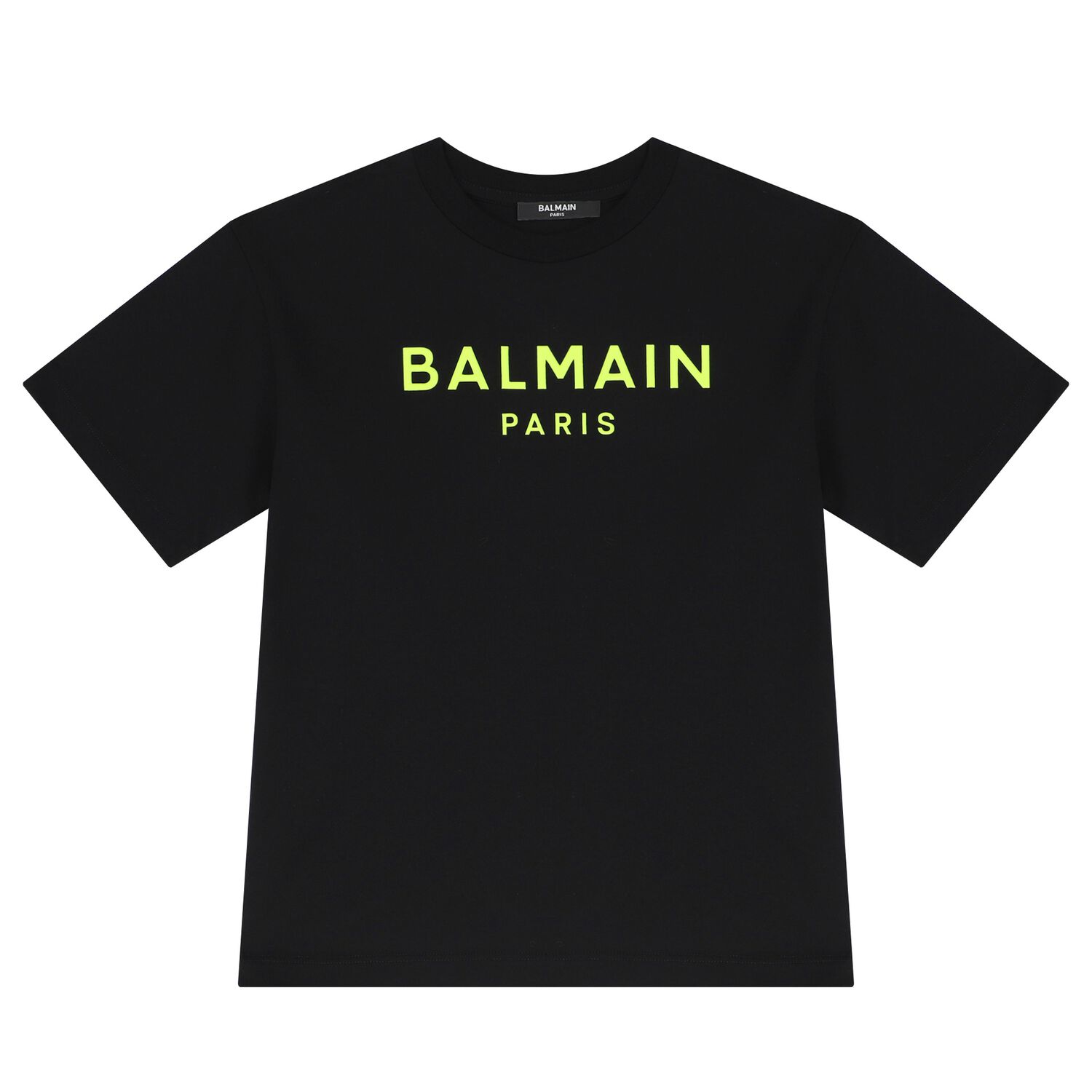Boys Black & Neon Yellow Logo T-Shirt, 2, hi-res image number null