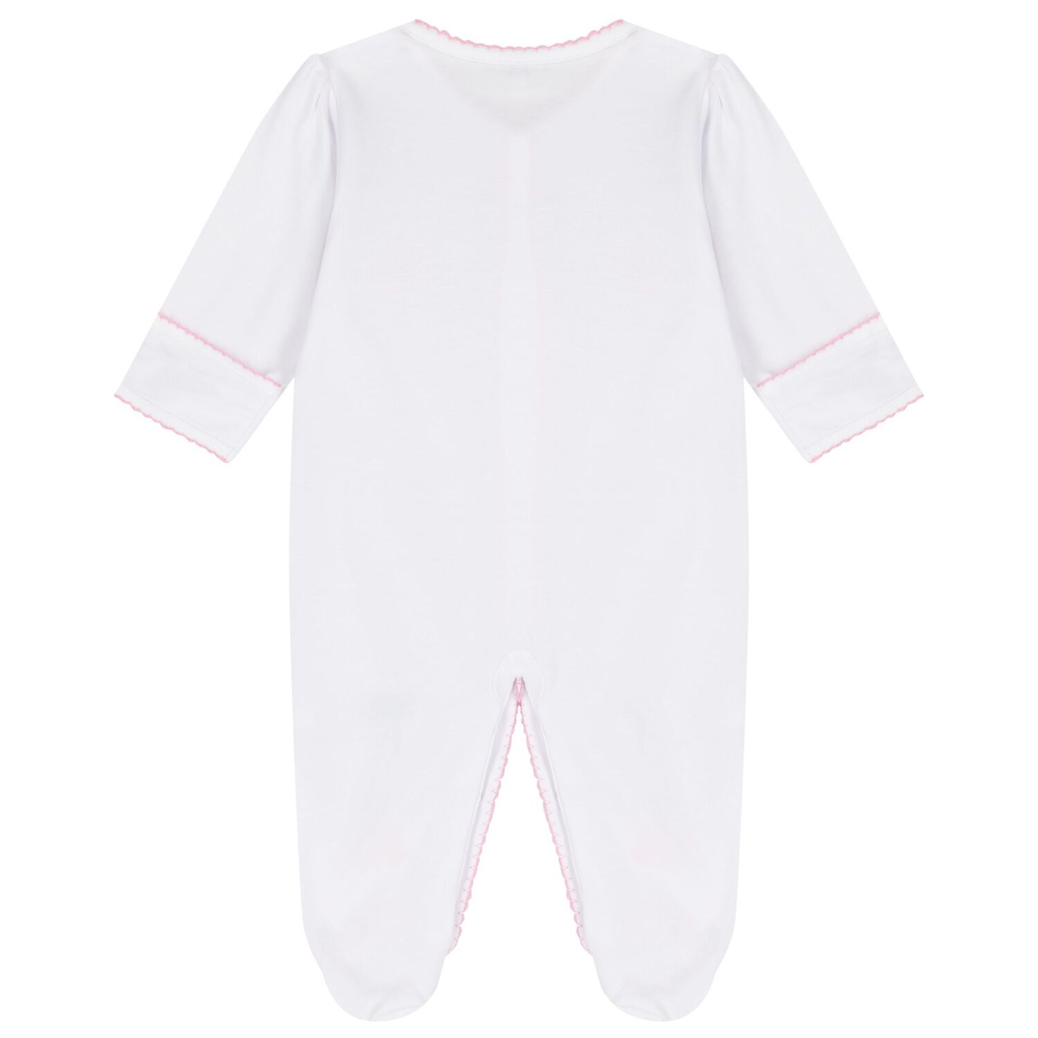 Baby Girls White & Pink Vintage Toy Treasures Babygrow Set, 1, hi-res image number null
