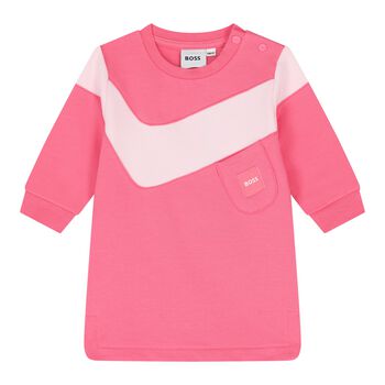 Baby Girls Pink Logo Dress
