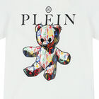 Boys White Logo T-Shirt, 1, hi-res