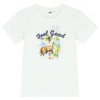 Boys White Beach T-Shirt, 2, hi-res