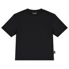 Boys Black Logo T-Shirt, 2, hi-res