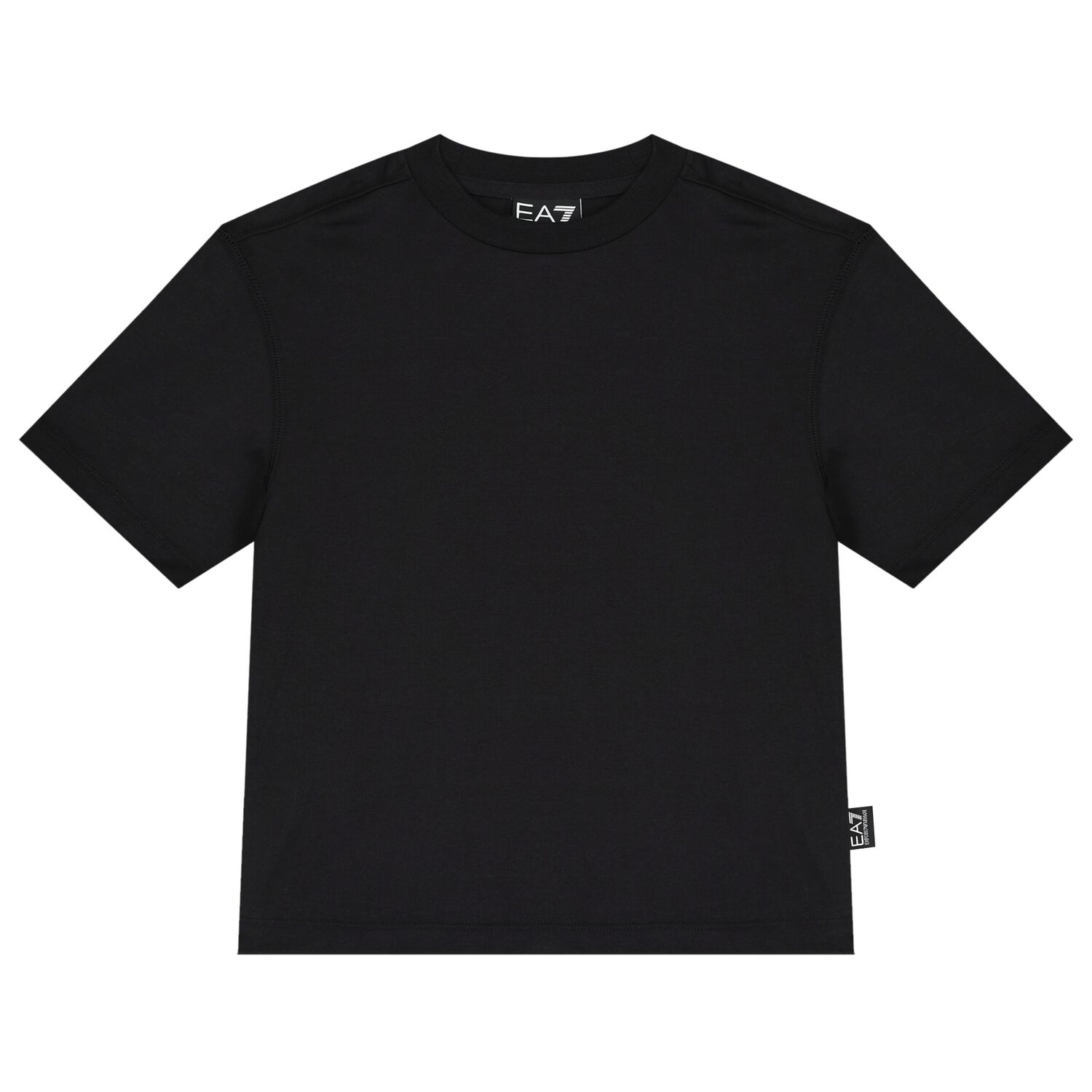 Boys Black Logo T-Shirt, 2, hi-res