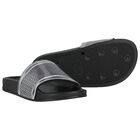 Boys Black & Silver Logo Sliders, 1, hi-res