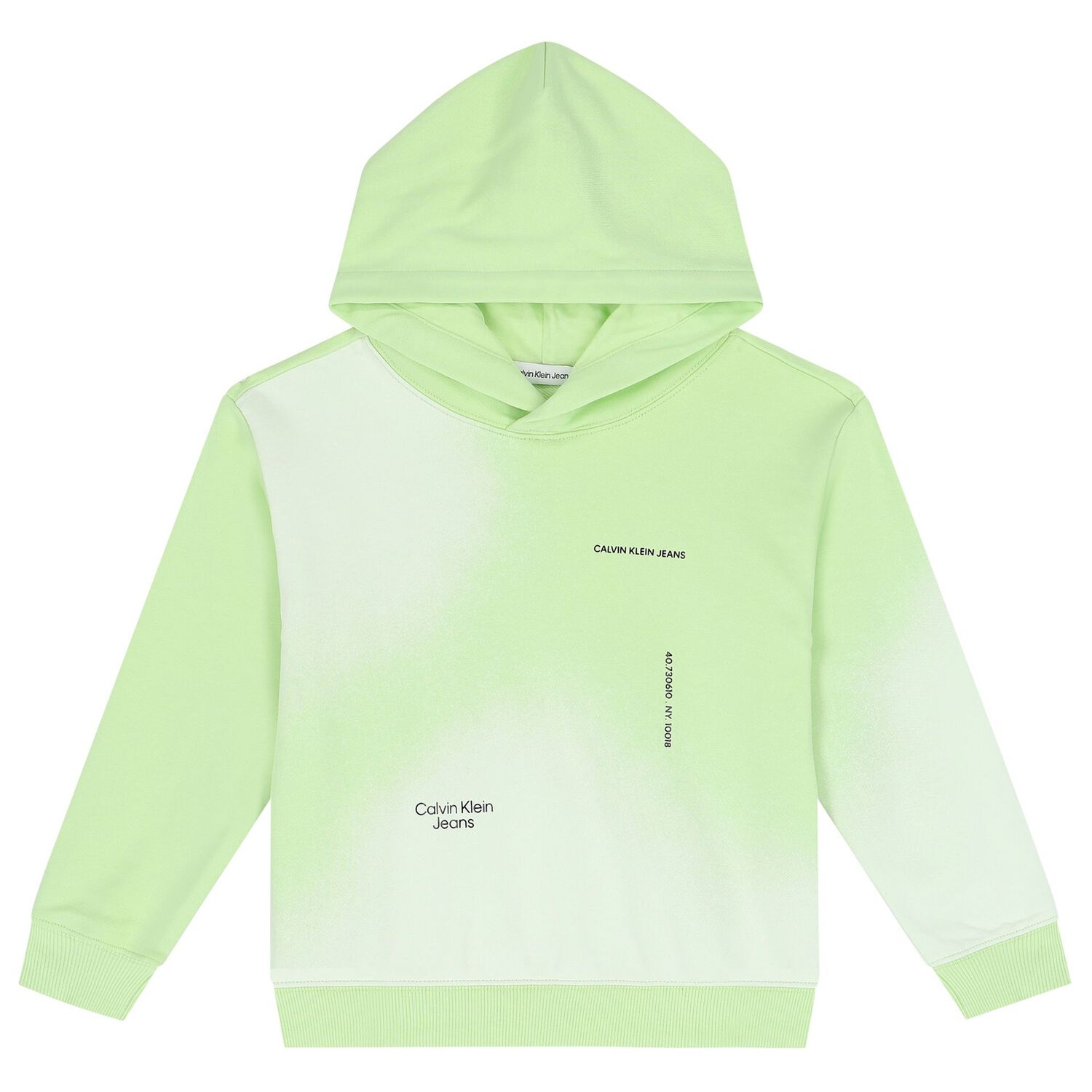 Boys Green Logo Hooded Top, 1, hi-res image number null