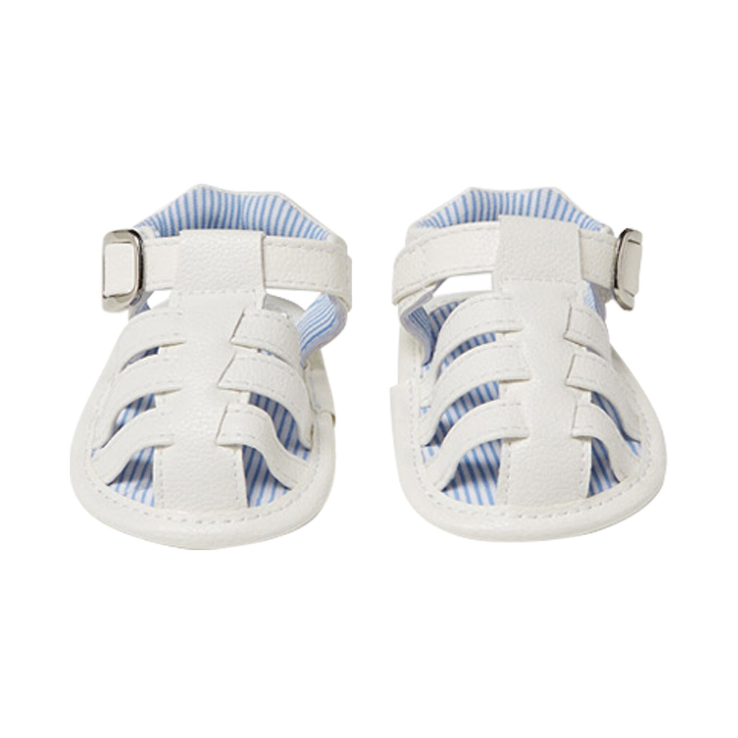 Baby Boys White Sandals, 2, hi-res