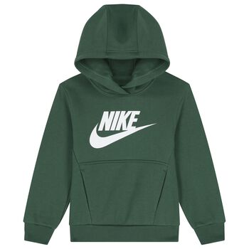 Green Logo Hooded Top