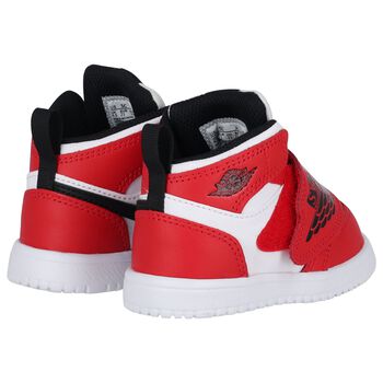 Black, Red & White Sky Jordan 1 Trainers