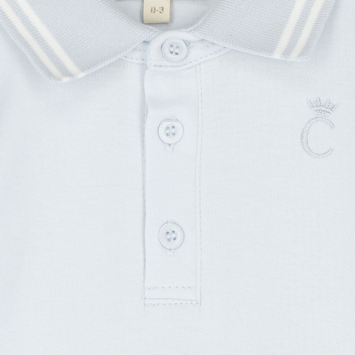 Baby Boys Blue Logo Babygrow Set, 1, hi-res