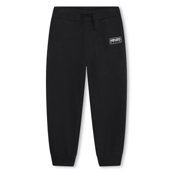 KENZO KIDS Black Logo Joggers, 1 Black Logo Joggers