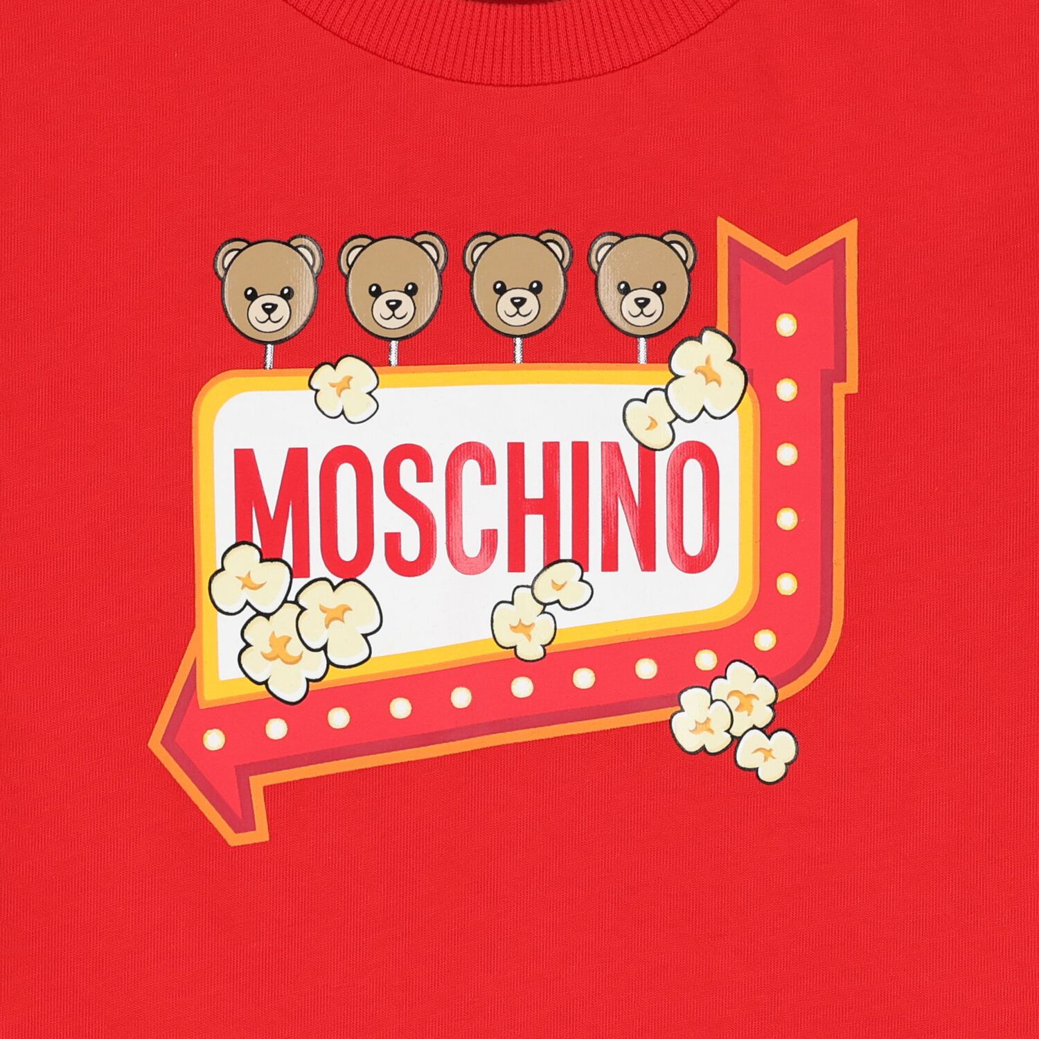 Red Popcorn & Teddy Bear Logo T-Shirt, 2, hi-res