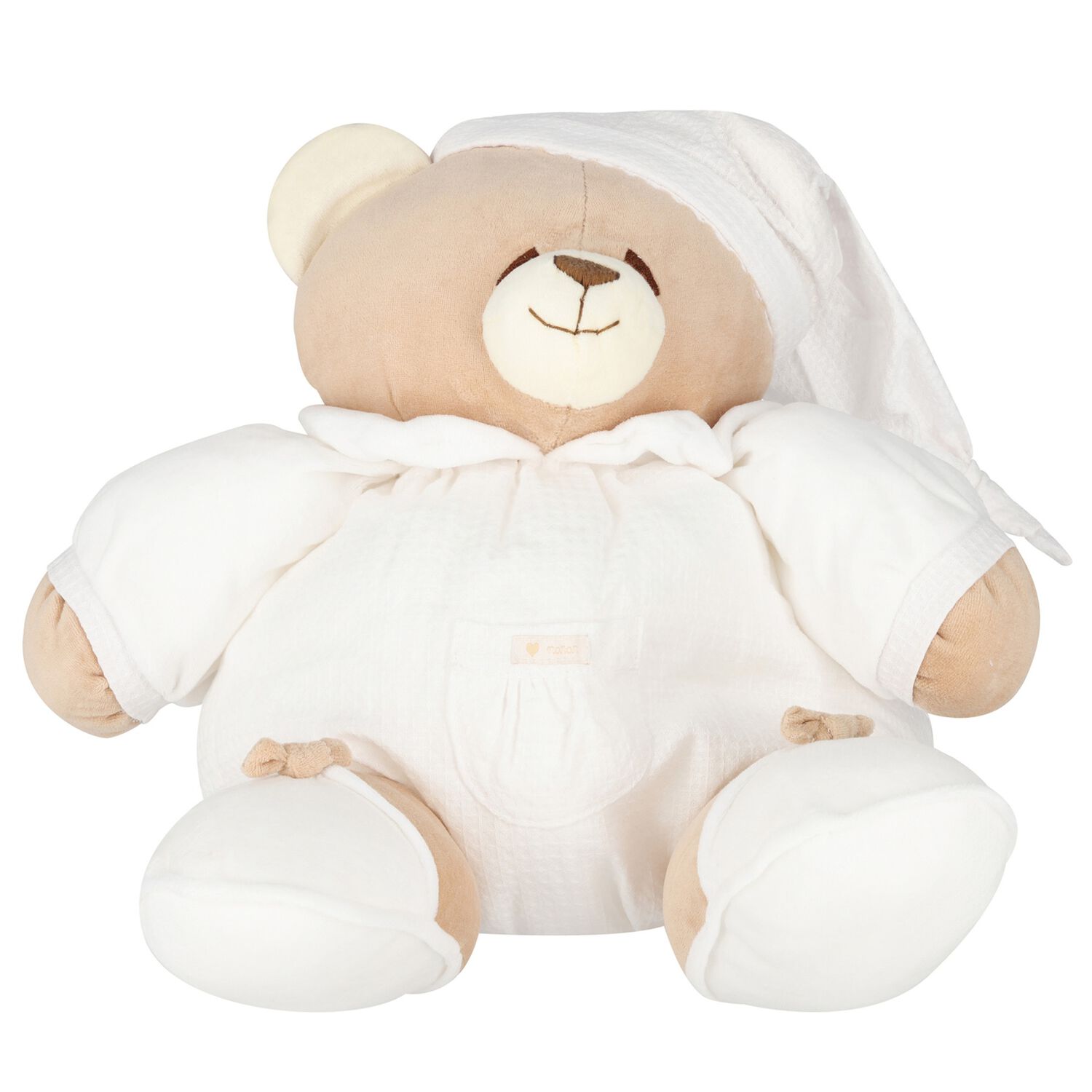Beige & White Teddy Bear 35CM, 1, hi-res image number null