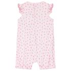 Baby Girls Pink Tulip Blossoms Rompers, 1, hi-res