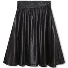 Girls Black Logo Skirt, 1, hi-res