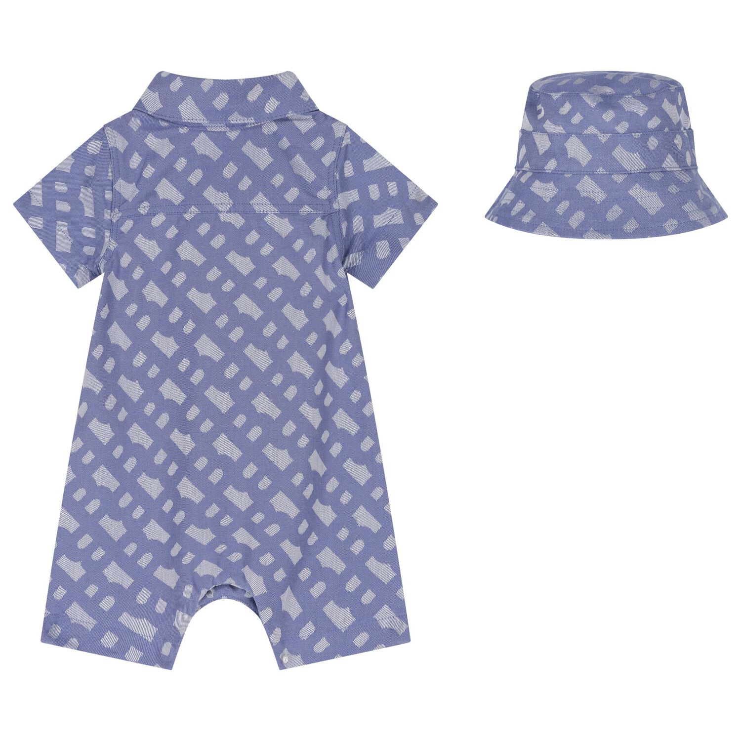 Baby Boys Blue Logo Rompers Gift Set, 1, hi-res