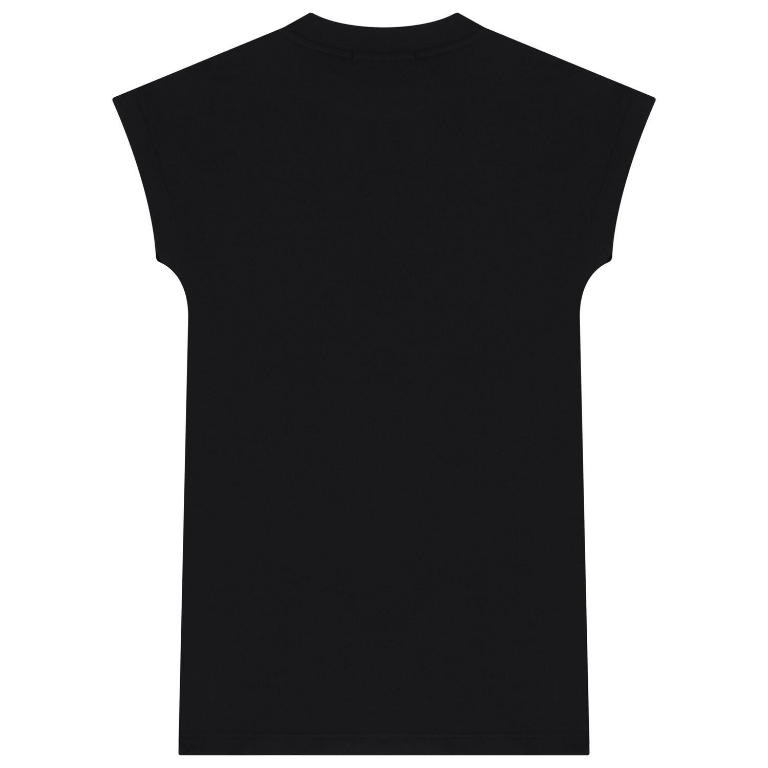 Girls Black Logo Heart Dress, 2, hi-res image number null