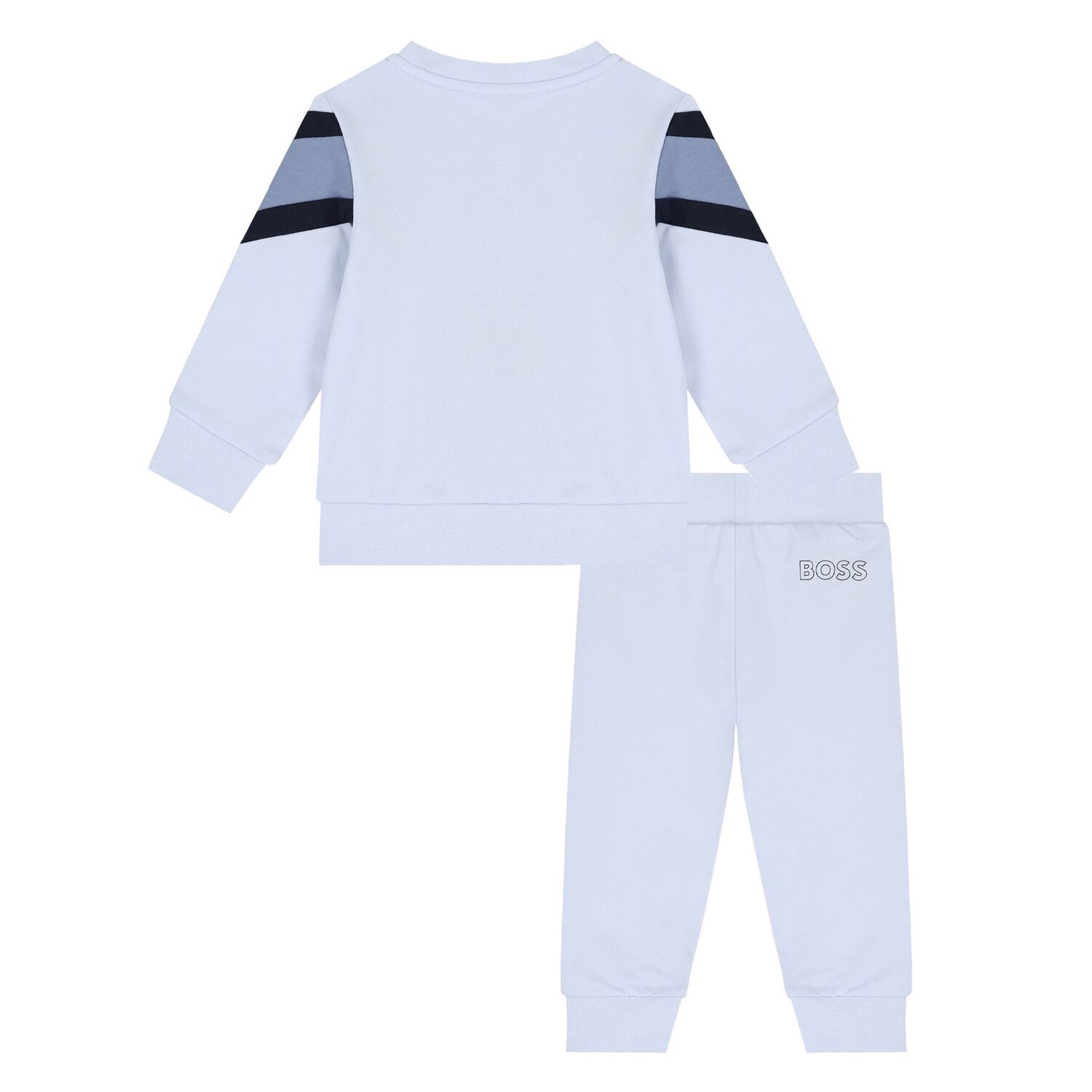 Baby Boys Blue Logo Tracksuit Set, 1, hi-res