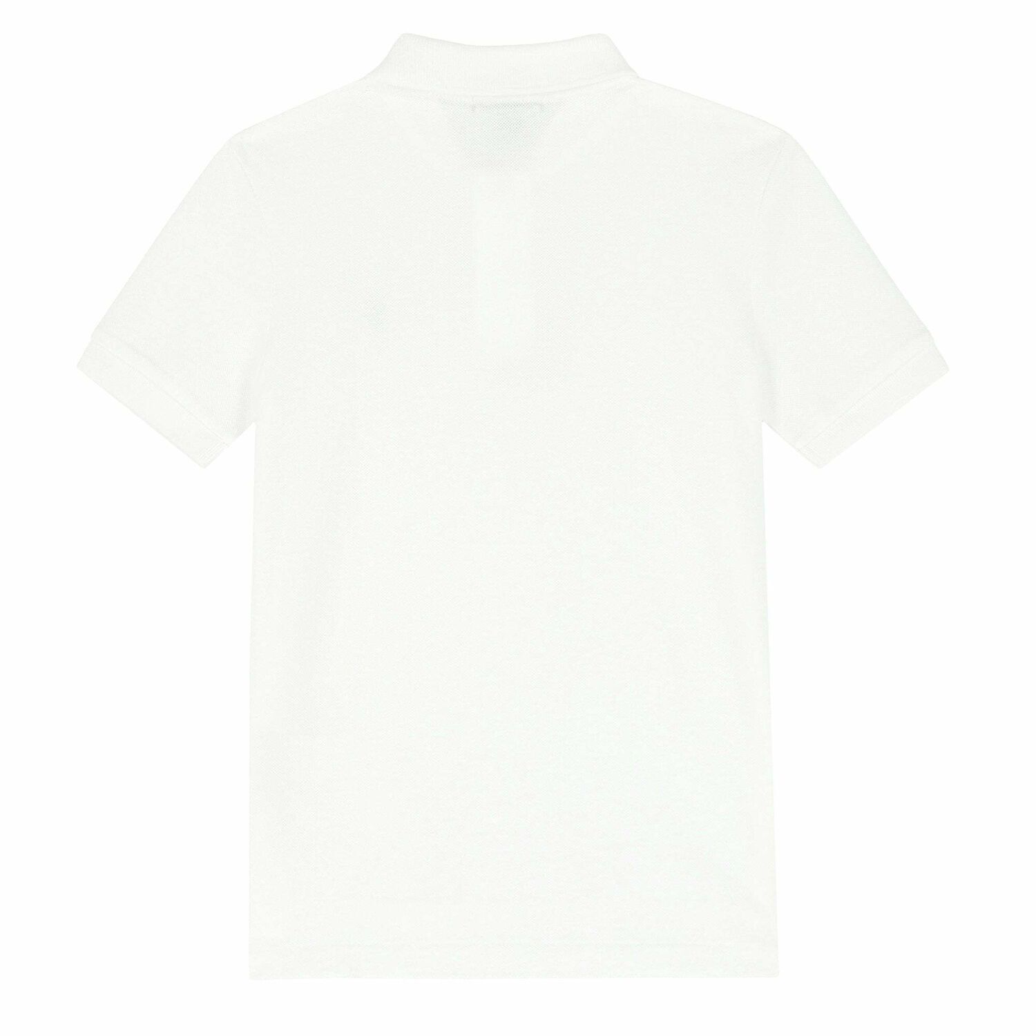 Boys White Logo Polo Shirt, 1, hi-res image number null
