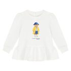 Baby Girls White & Navy Blue Leggings Set, 1, hi-res