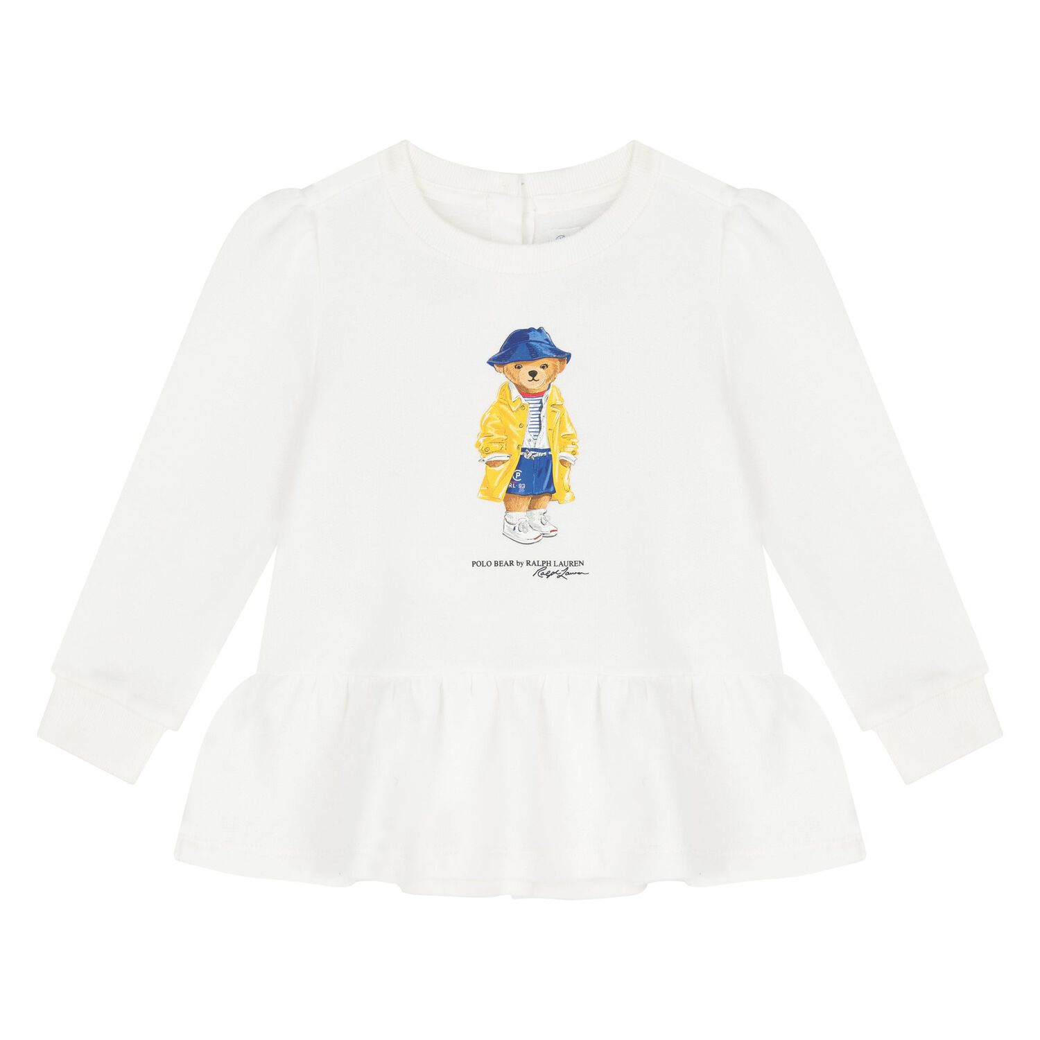 Baby Girls White & Navy Blue Leggings Set, 1, hi-res