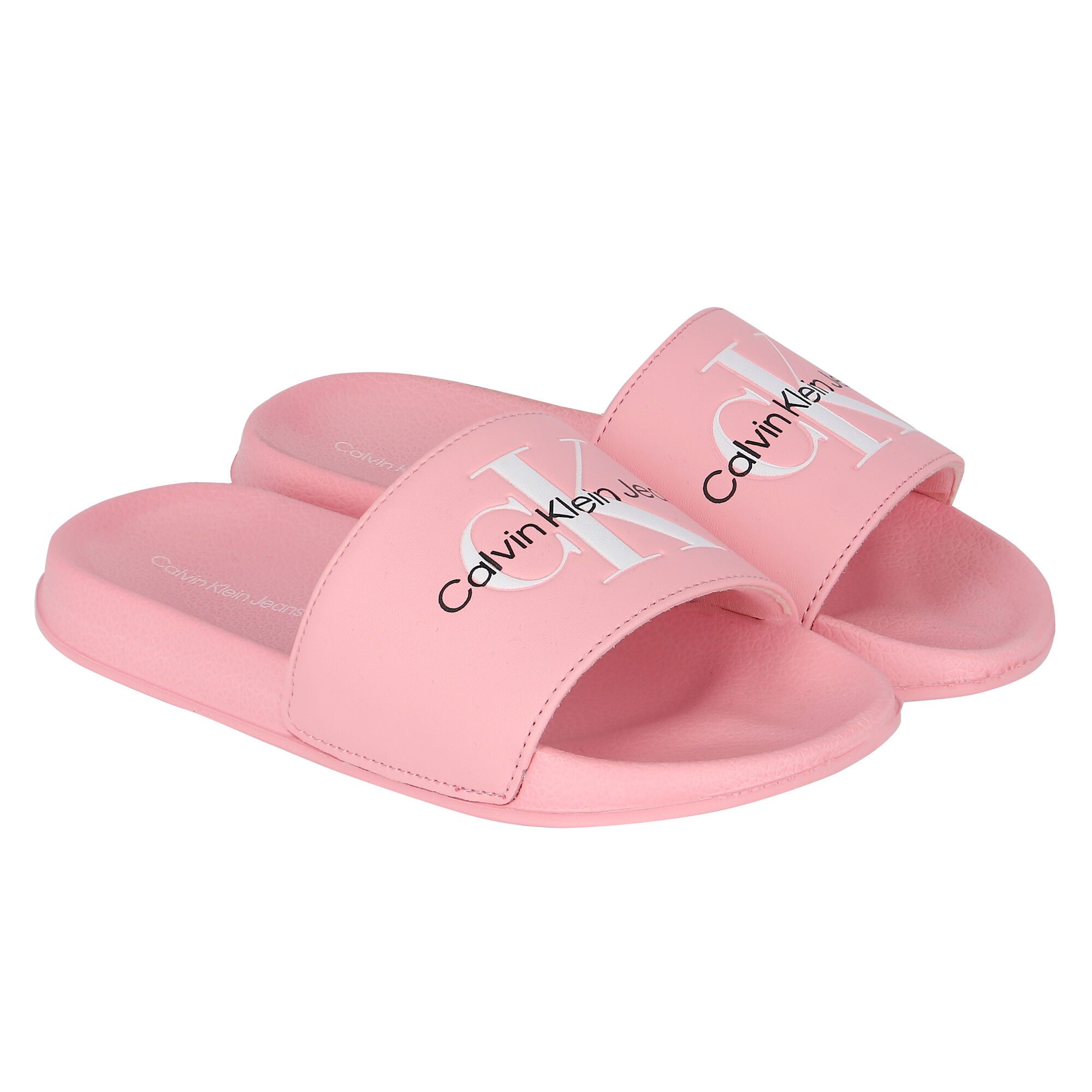 Calvin klein sales flip flops pink