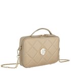 Girls Beige Quilted Handbag, 2, hi-res