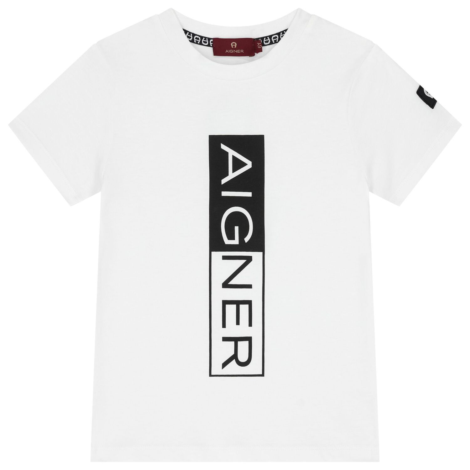 Boys White & Black Logo Shorts Set, 1, hi-res image number null