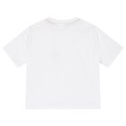 Boys White Logo T-Shirt, 1, hi-res