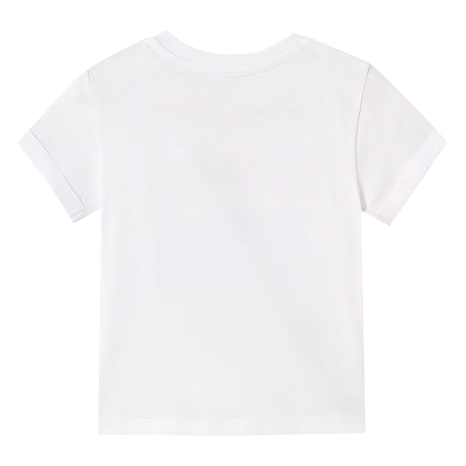Younger Boys White Shark Cotton T-Shirt, 1, hi-res