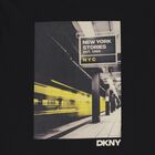 Boys Black Logo T-Shirt, 3, hi-res