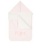 Baby Girls Pink & White Logo Baby Nest, 1, hi-res