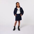 Girls Ivory Logo Long Sleeve Top, 1, hi-res