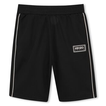 Boys Black Logo Shorts
