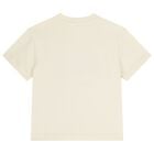 Girls Ivory Teddy Bear Logo T-Shirt, 1, hi-res