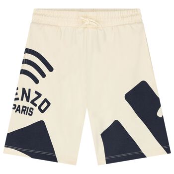 Boys Ivory Logo Shorts