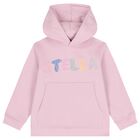 Girls Pink Logo Hooded Top, 1, hi-res
