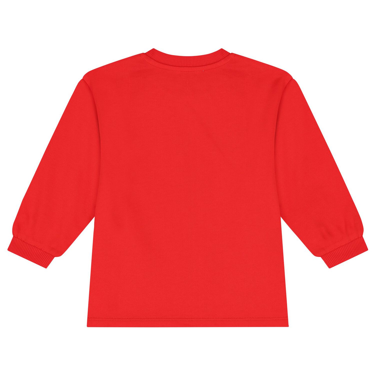 Younger Girls Red Teddy Bear Logo Dress, 2, hi-res image number null