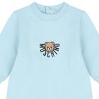Blue Teddy Bear Logo Babygrow, 3, hi-res