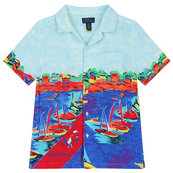 Boys Blue Logo Shirt