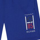 Boys Blue Varsity Logo Jersey Shorts, 1, hi-res