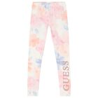 Girls Pink Logo Leggings, 1, hi-res