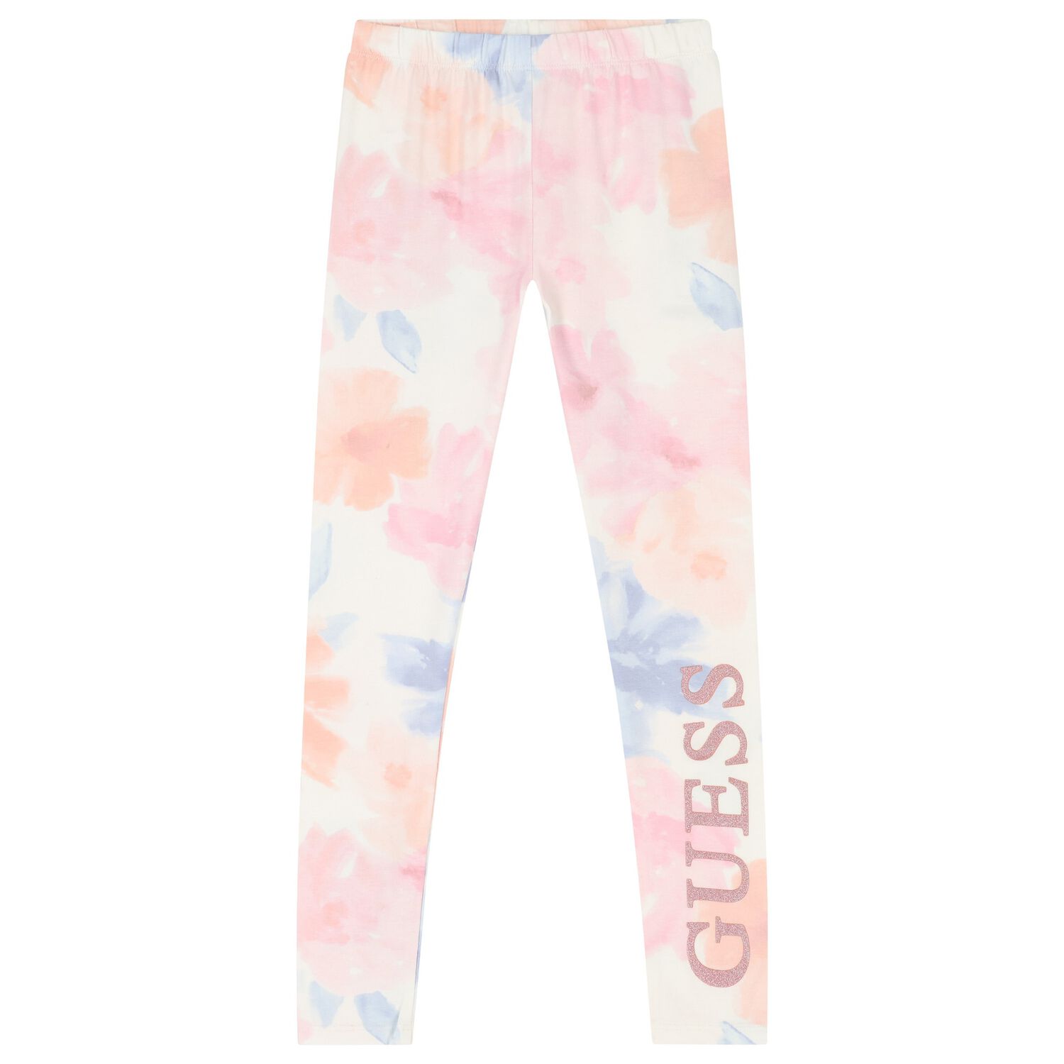 Girls Pink Logo Leggings, 1, hi-res image number null