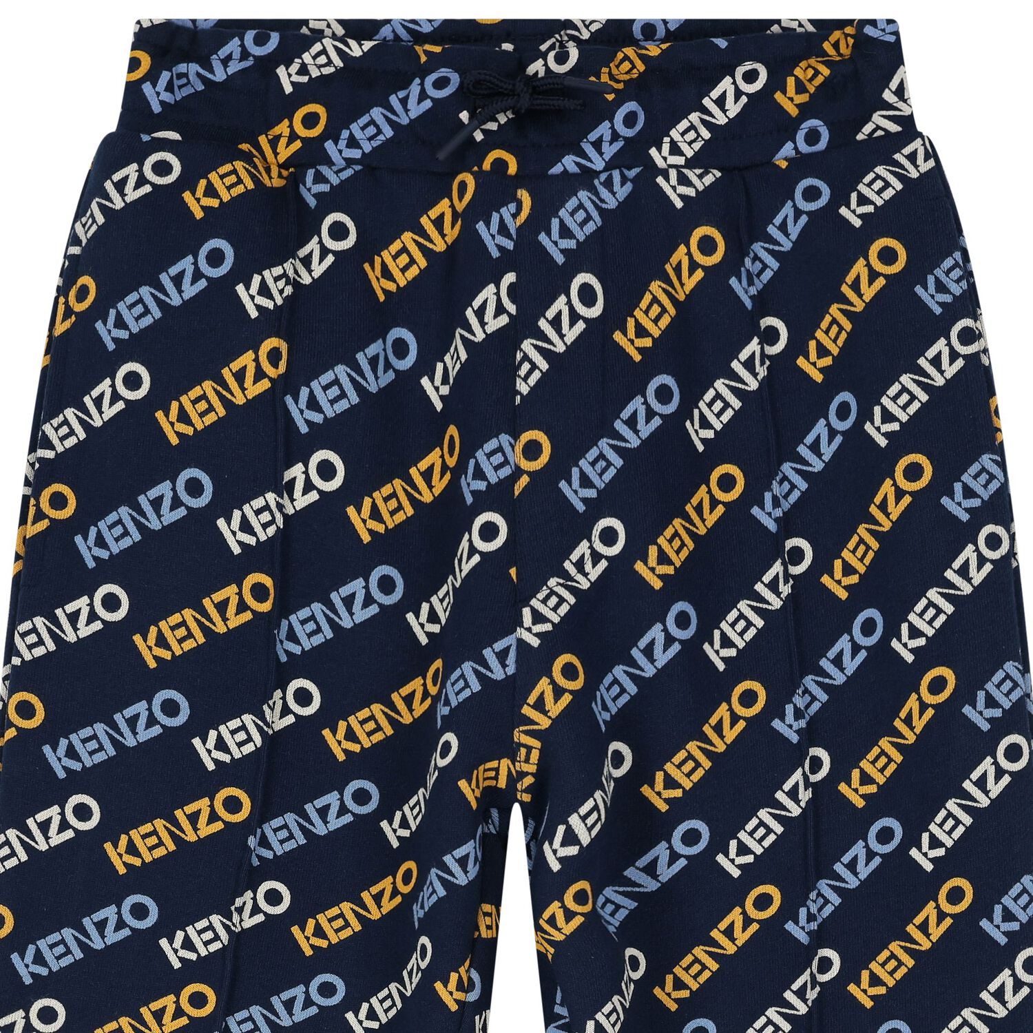 Boys Navy Blue Logo Joggers, 1, hi-res