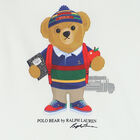Boys White Polo Bear Sweatshirt, 1, hi-res