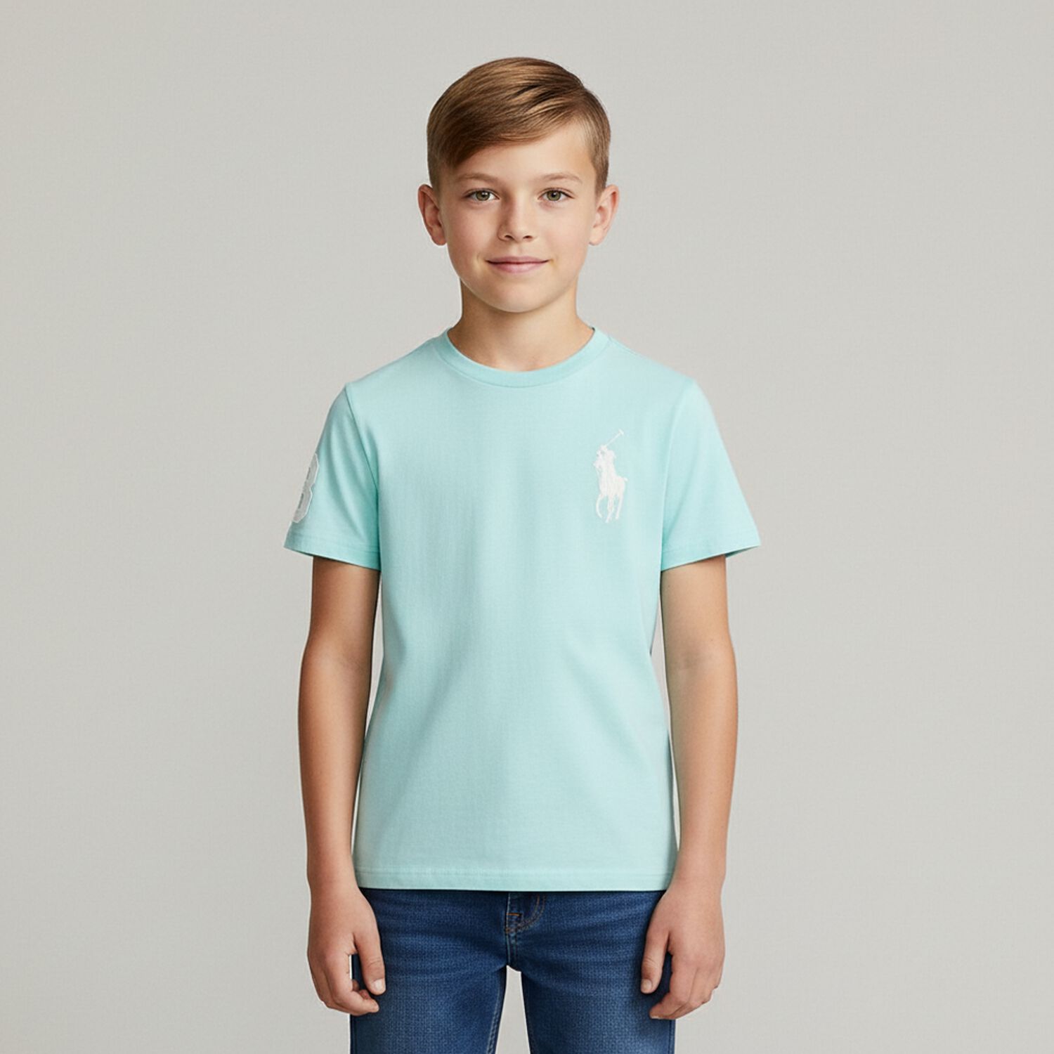 Boys Blue Logo T-Shirt, 1, hi-res image number null