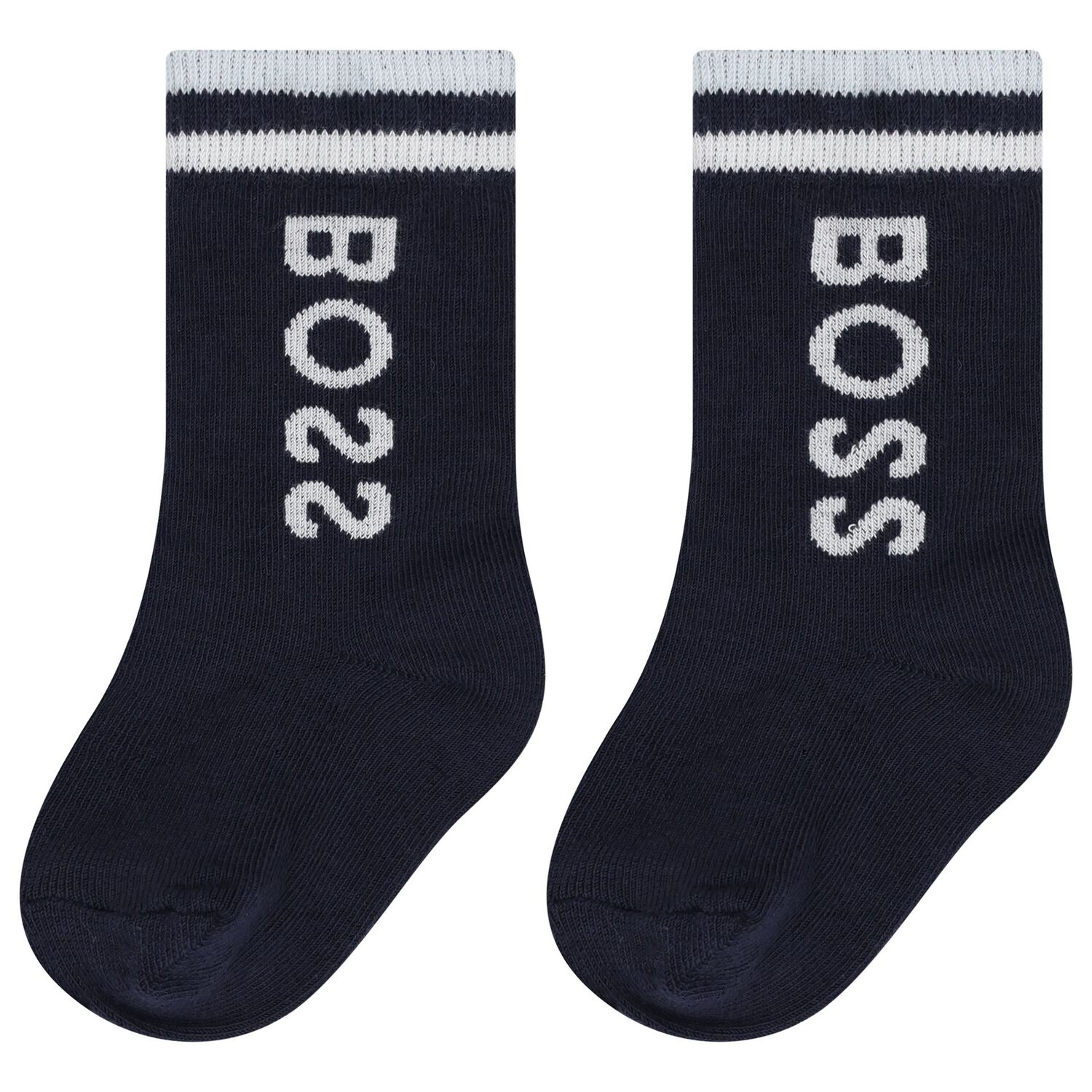 Younger Boys Blue, Navy & Grey Socks ( 3-Pack ), 2, hi-res