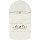 Ivory Horse & Logo Baby Nest, 1, hi-res