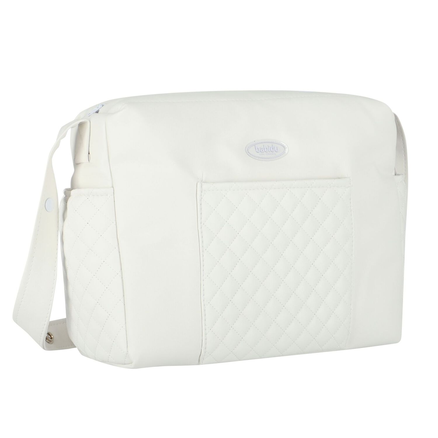 Ivory Quilted Baby Changing Bag, 4, hi-res image number null