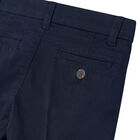Boys Navy Blue Cotton Shorts, 5, hi-res